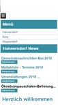 Mobile Screenshot of hannersdorf.at