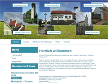 Tablet Screenshot of hannersdorf.at